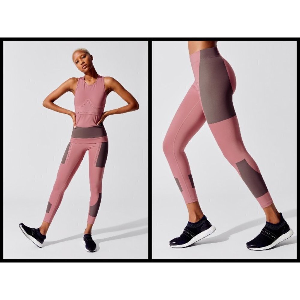 Adidas by Stella McCartney Rose and Charcoal Tank Top - Picture 3 of 16